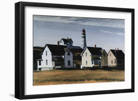 Lighthouse Hill, Cape Elizabeth, Maine-Edward Hopper-Framed Giclee Print