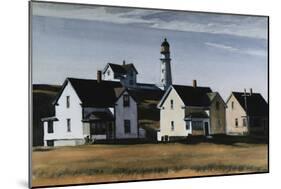 Lighthouse Hill, Cape Elizabeth, Maine-Edward Hopper-Mounted Giclee Print