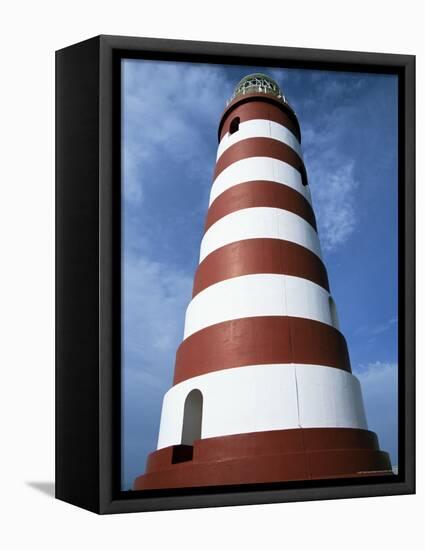 Lighthouse, Hopetown, Abaco, Bahamas, West Indies, Central America-Ethel Davies-Framed Stretched Canvas