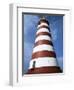 Lighthouse, Hopetown, Abaco, Bahamas, West Indies, Central America-Ethel Davies-Framed Photographic Print