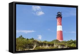 Lighthouse, Hornum, Sylt, Nordfriesland, Schleswig Holstein, Germany, Europe-Markus Lange-Framed Stretched Canvas