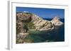 Lighthouse, Ile De La Pietra Islant, Ile Rousse, Corsica, France-Walter Bibikow-Framed Photographic Print