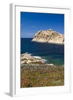 Lighthouse, Ile De La Pietra Islant, Ile Rousse, Corsica, France-Walter Bibikow-Framed Photographic Print