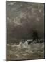 Lighthouse in Breaking Waves, C. 1900-07-Hendrik Willem Mesdag-Mounted Art Print