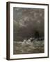 Lighthouse in Breaking Waves, C. 1900-07-Hendrik Willem Mesdag-Framed Art Print