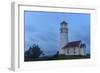 Lighthouse in Evening Light at Cape Blanco State Park, Oregon, USA-Chuck Haney-Framed Photographic Print