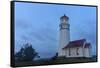 Lighthouse in Evening Light at Cape Blanco State Park, Oregon, USA-Chuck Haney-Framed Stretched Canvas