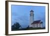 Lighthouse in Evening Light at Cape Blanco State Park, Oregon, USA-Chuck Haney-Framed Photographic Print