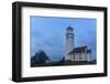 Lighthouse in Evening Light at Cape Blanco State Park, Oregon, USA-Chuck Haney-Framed Photographic Print