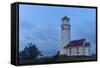 Lighthouse in Evening Light at Cape Blanco State Park, Oregon, USA-Chuck Haney-Framed Stretched Canvas