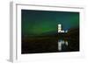 Lighthouse In Iceland With The Northern Lights Swrapping Around-Joe Azure-Framed Photographic Print