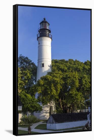 Lighthouse in Key West Florida, USA-Chuck Haney-Framed Stretched Canvas