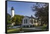 Lighthouse in Key West Florida, USA-Chuck Haney-Framed Stretched Canvas