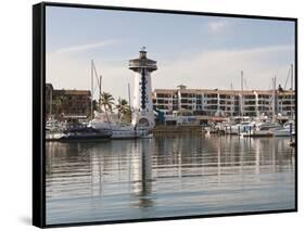 Lighthouse in Marina Vallarta, Puerto Vallarta, Mexico-Michael DeFreitas-Framed Stretched Canvas