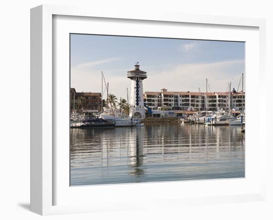 Lighthouse in Marina Vallarta, Puerto Vallarta, Mexico-Michael DeFreitas-Framed Premium Photographic Print