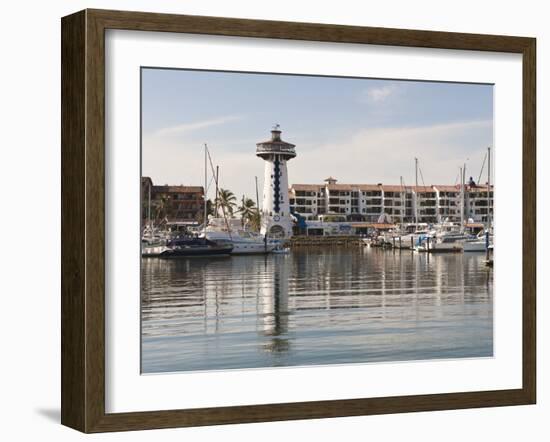 Lighthouse in Marina Vallarta, Puerto Vallarta, Mexico-Michael DeFreitas-Framed Photographic Print