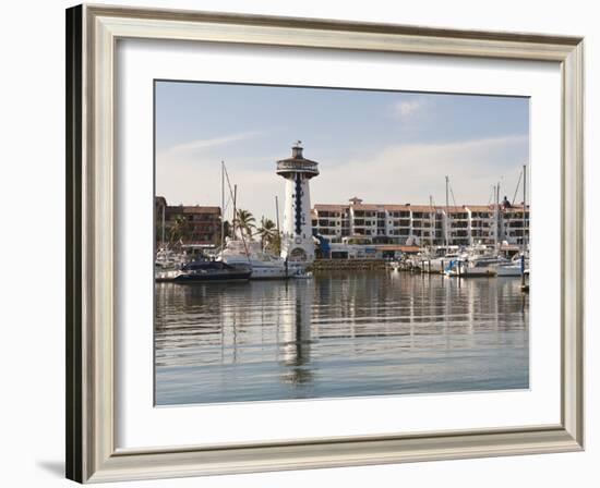 Lighthouse in Marina Vallarta, Puerto Vallarta, Mexico-Michael DeFreitas-Framed Photographic Print