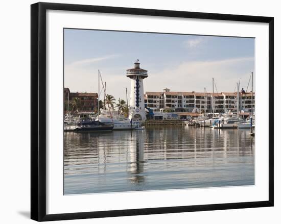 Lighthouse in Marina Vallarta, Puerto Vallarta, Mexico-Michael DeFreitas-Framed Photographic Print