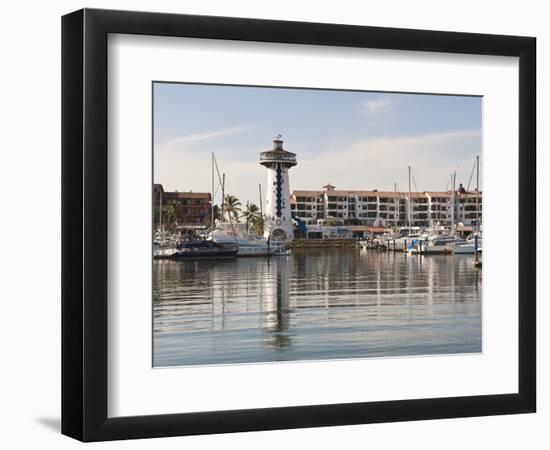 Lighthouse in Marina Vallarta, Puerto Vallarta, Mexico-Michael DeFreitas-Framed Photographic Print