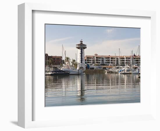 Lighthouse in Marina Vallarta, Puerto Vallarta, Mexico-Michael DeFreitas-Framed Photographic Print