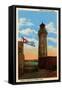 Lighthouse In Morro Castle-Curt Teich & Company-Framed Stretched Canvas