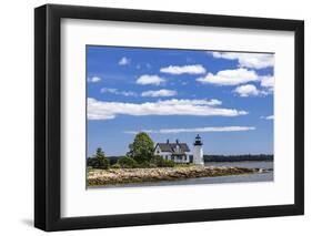 Lighthouse in Prospect Harbor, Maine, USA-Chuck Haney-Framed Photographic Print