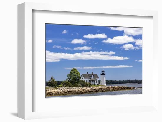 Lighthouse in Prospect Harbor, Maine, USA-Chuck Haney-Framed Photographic Print