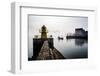 Lighthouse in Reykjavik Harbor, Harpa in Background, Reykjavik Harbor, Iceland-null-Framed Photographic Print