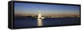 Lighthouse in the Sea, Maiden's Tower, Kiz Kulesi, Istanbul, Turkey-null-Framed Stretched Canvas