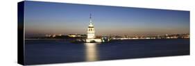 Lighthouse in the Sea, Maiden's Tower, Kiz Kulesi, Istanbul, Turkey-null-Stretched Canvas