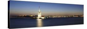 Lighthouse in the Sea, Maiden's Tower, Kiz Kulesi, Istanbul, Turkey-null-Stretched Canvas