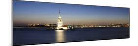 Lighthouse in the Sea, Maiden's Tower, Kiz Kulesi, Istanbul, Turkey-null-Mounted Photographic Print