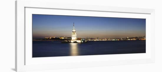 Lighthouse in the Sea, Maiden's Tower, Kiz Kulesi, Istanbul, Turkey-null-Framed Photographic Print