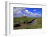 Lighthouse in the Wadden Sea National Park, Westerhever, Schleswig-Holstein, Germany, Europe-Hans-Peter Merten-Framed Photographic Print