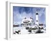 Lighthouse in Winter-William Vanderdasson-Framed Giclee Print