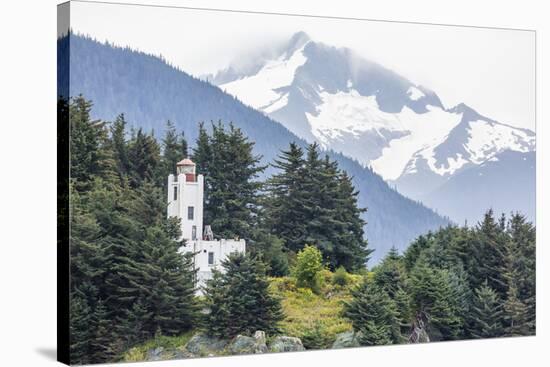 Lighthouse Just North of Juneau, Southeast Alaska, United States of America, North America-Michael Nolan-Stretched Canvas