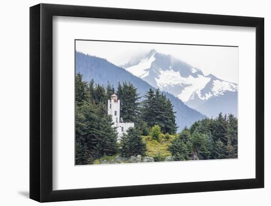 Lighthouse Just North of Juneau, Southeast Alaska, United States of America, North America-Michael Nolan-Framed Photographic Print