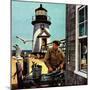 "Lighthouse Keeper", June 26, 1954-Stevan Dohanos-Mounted Premium Giclee Print
