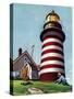 "Lighthouse Keeper," September 22, 1945-Stevan Dohanos-Stretched Canvas