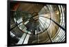 Lighthouse Lens interior Lewis and Clark interpretive Center, Cape Disappointment State Park, Wa...-Panoramic Images-Framed Photographic Print