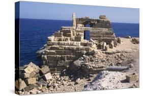 Lighthouse, Leptis Magna, Libya-Vivienne Sharp-Stretched Canvas