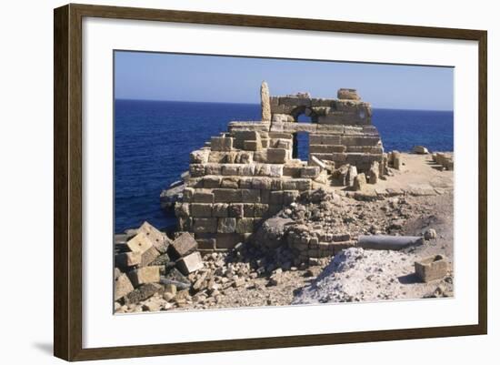 Lighthouse, Leptis Magna, Libya-Vivienne Sharp-Framed Photographic Print