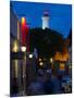 Lighthouse Lit Up at Dusk, Colonia Del Sacramento, Uruguay-null-Mounted Photographic Print