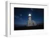 Lighthouse lit up at night, Cape Byron Lighthouse, Cape Byron, New South Wales, Australia-Panoramic Images-Framed Photographic Print