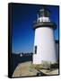 Lighthouse, Living Maritime Museum, Mystic Seaport, Connecticut, USA-Fraser Hall-Framed Stretched Canvas