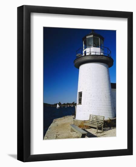 Lighthouse, Living Maritime Museum, Mystic Seaport, Connecticut, USA-Fraser Hall-Framed Photographic Print