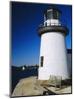 Lighthouse, Living Maritime Museum, Mystic Seaport, Connecticut, USA-Fraser Hall-Mounted Photographic Print