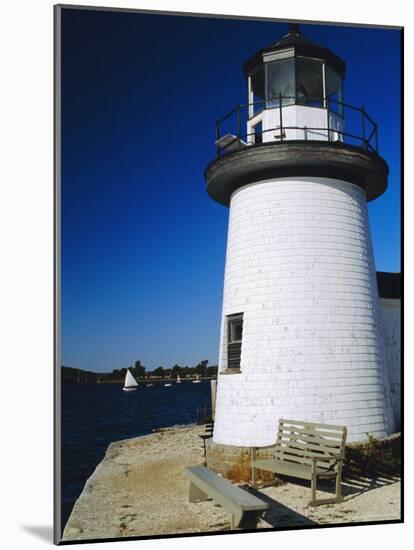 Lighthouse, Living Maritime Museum, Mystic Seaport, Connecticut, USA-Fraser Hall-Mounted Photographic Print