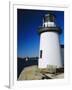 Lighthouse, Living Maritime Museum, Mystic Seaport, Connecticut, USA-Fraser Hall-Framed Photographic Print