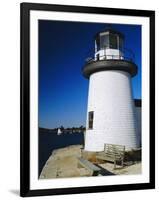 Lighthouse, Living Maritime Museum, Mystic Seaport, Connecticut, USA-Fraser Hall-Framed Photographic Print